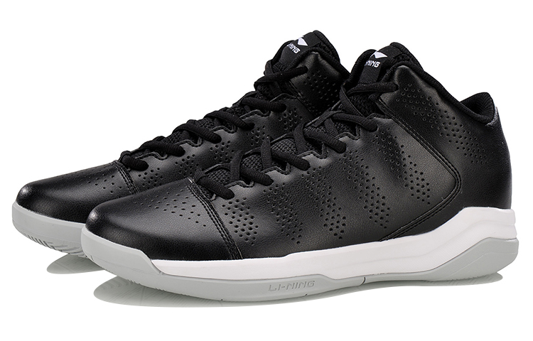 Lookbook Li-Ning Simple Battle Mid ''Zwart Wit'' ABFN003-4