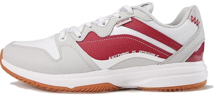 Li-Ning Simple Comfort Low-Top Tennis Shoes 'Grey Red' ATTT001-3 Li-Ning Simple Comfort Low-Top Tennis Shoes 'Grey Red' ATTT001-3