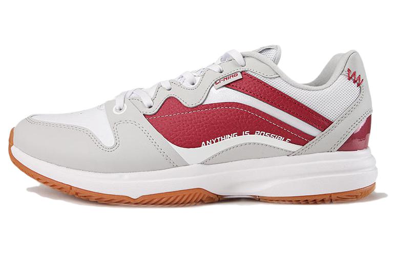 Li-Ning Simple Comfort Low-Top Tennis Shoes 'Grey Red' ATTT001-3