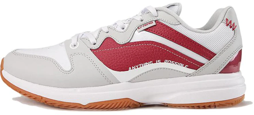 Li-Ning Simple Comfort Low-Top Tennis Shoes 'Grey Red' ATTT001-3 Buy Li-Ning Simple Comfort Low-Top Tennis Shoes 'Grey Red' ATTT001-3