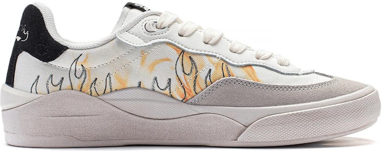 李宁 滑板通用 防滑减震 低帮 板鞋 男款 香檳白 Order 李宁 滑板通用 防滑减震 低帮 板鞋 男款 香檳白