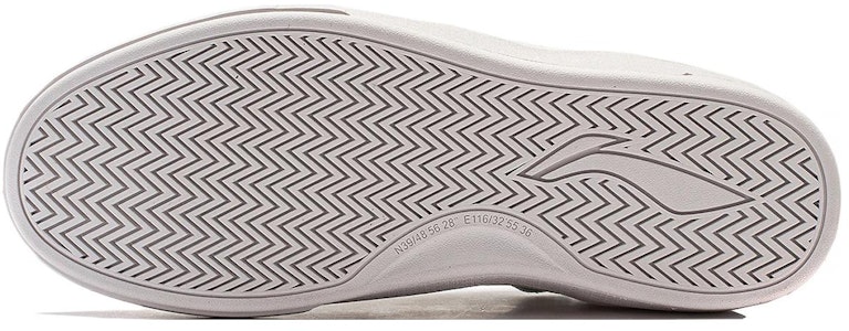 李宁 滑板通用 防滑减震 低帮 板鞋 男款 香檳白 Lookbook 李宁 滑板通用 防滑减震 低帮 板鞋 男款 香檳白