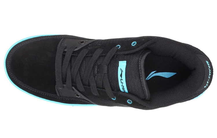 Lookbook 리닝 스케이트 슈즈 블랙/블루 (Li-Ning Skate Shoes Black/Blue) ALMG037-1