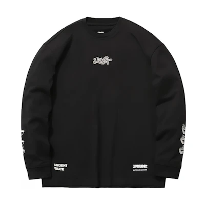 Li-Ning Skateboard Collection Graphic Casual Hoodie Black () AHSR033-2