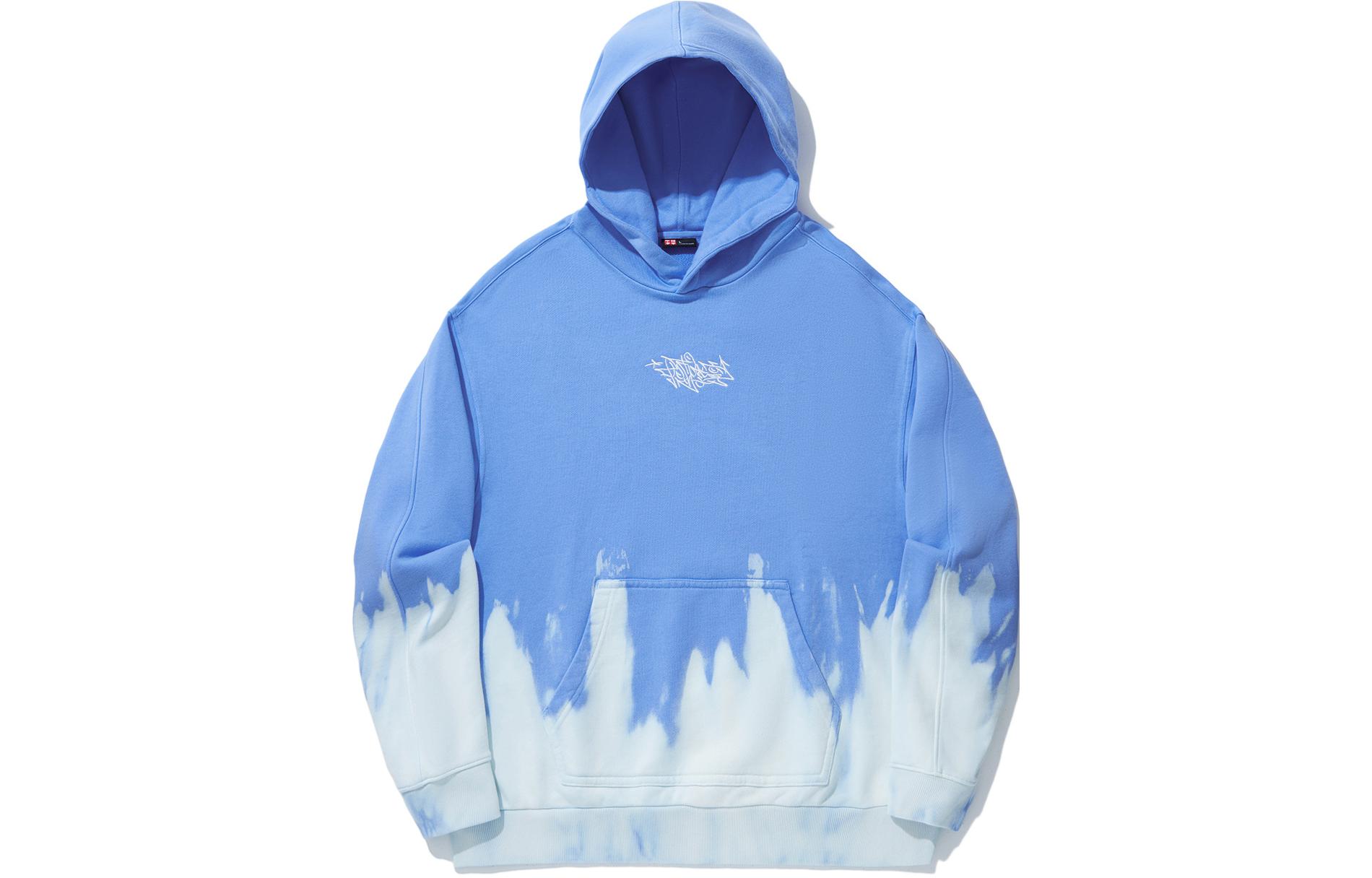 Li-Ning Skateboard Gradient Oversized Hoodie Unisex - Bright Sky Blue AWDU325-4