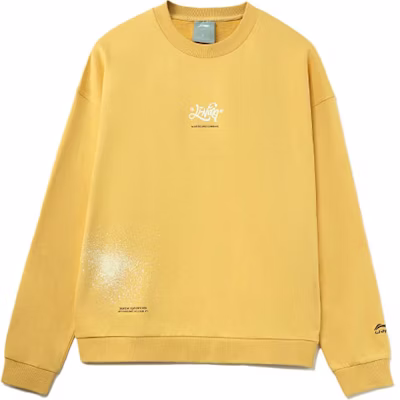 Li-Ning Skateboard Series Ink Print Pullover Hoodie Unisex Light Ochre Yellow AWDR447-2 Buy Li-Ning Skateboard Series Ink Print Pullover Hoodie Unisex Light Ochre Yellow AWDR447-2