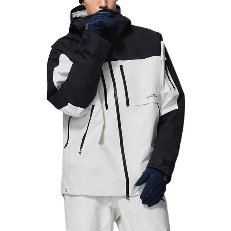 Purchase 李寧滑板系列反光印花徽標拉鍊連帽外套 男女款 白色 AHXS001-2