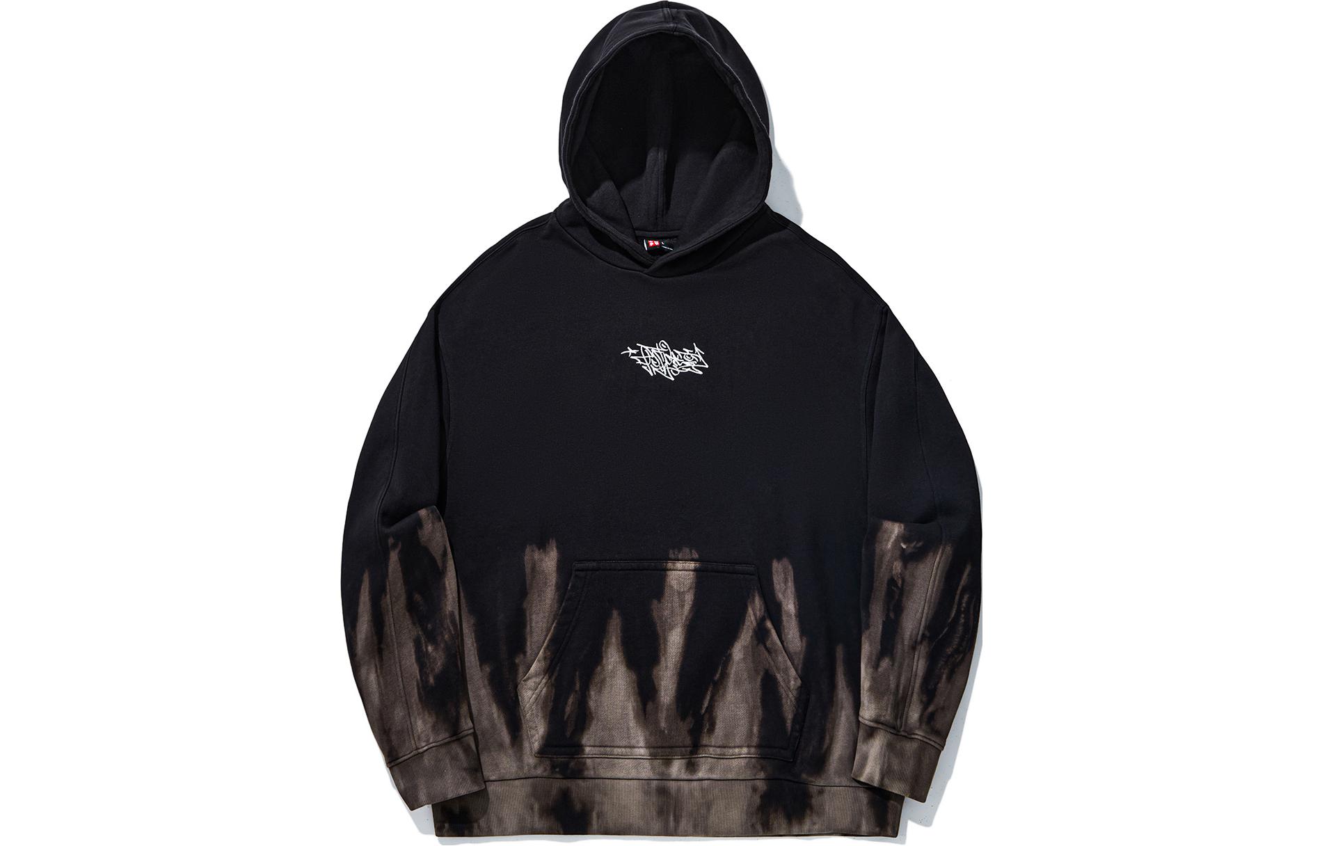 Li-Ning Skateboarding Gradient Oversized Hoodie Black Unisex AWDU325-1