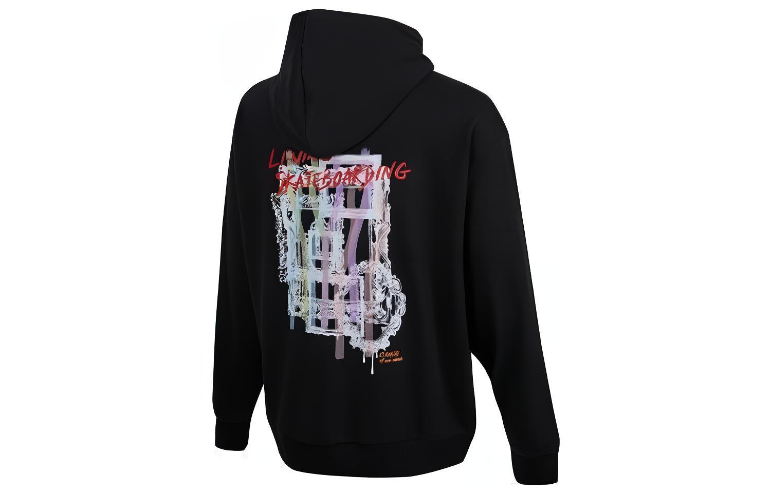 Li-Ning Skateboarding Graphic Pullover Sweatshirt Black () AWDT157-1