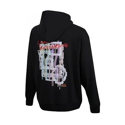 Li-Ning Skateboarding Graphic Pullover Sweatshirt Black () AWDT157-1