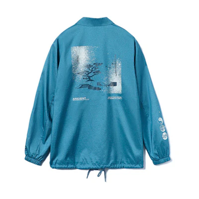 Li-Ning Skateboarding Jacket Blue - Casual Comfort with Ink Splash Print AFDR389-3