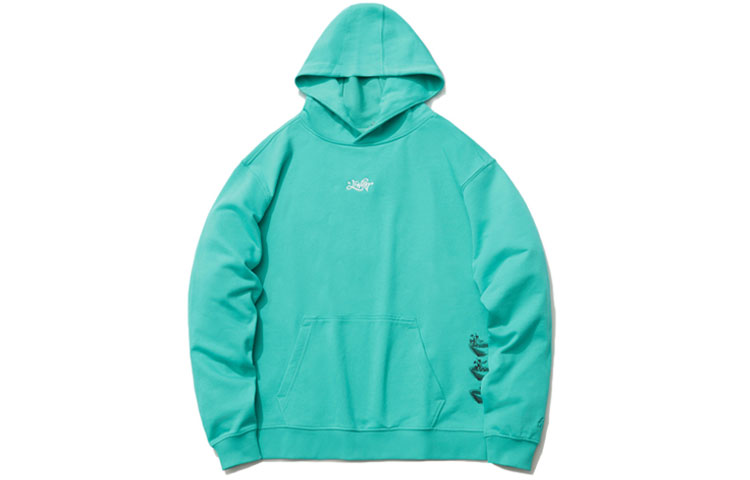 Li-Ning Skateboarding Printed Pullover Loose Sweatshirt Men’s Ice Green AWDR117-1
