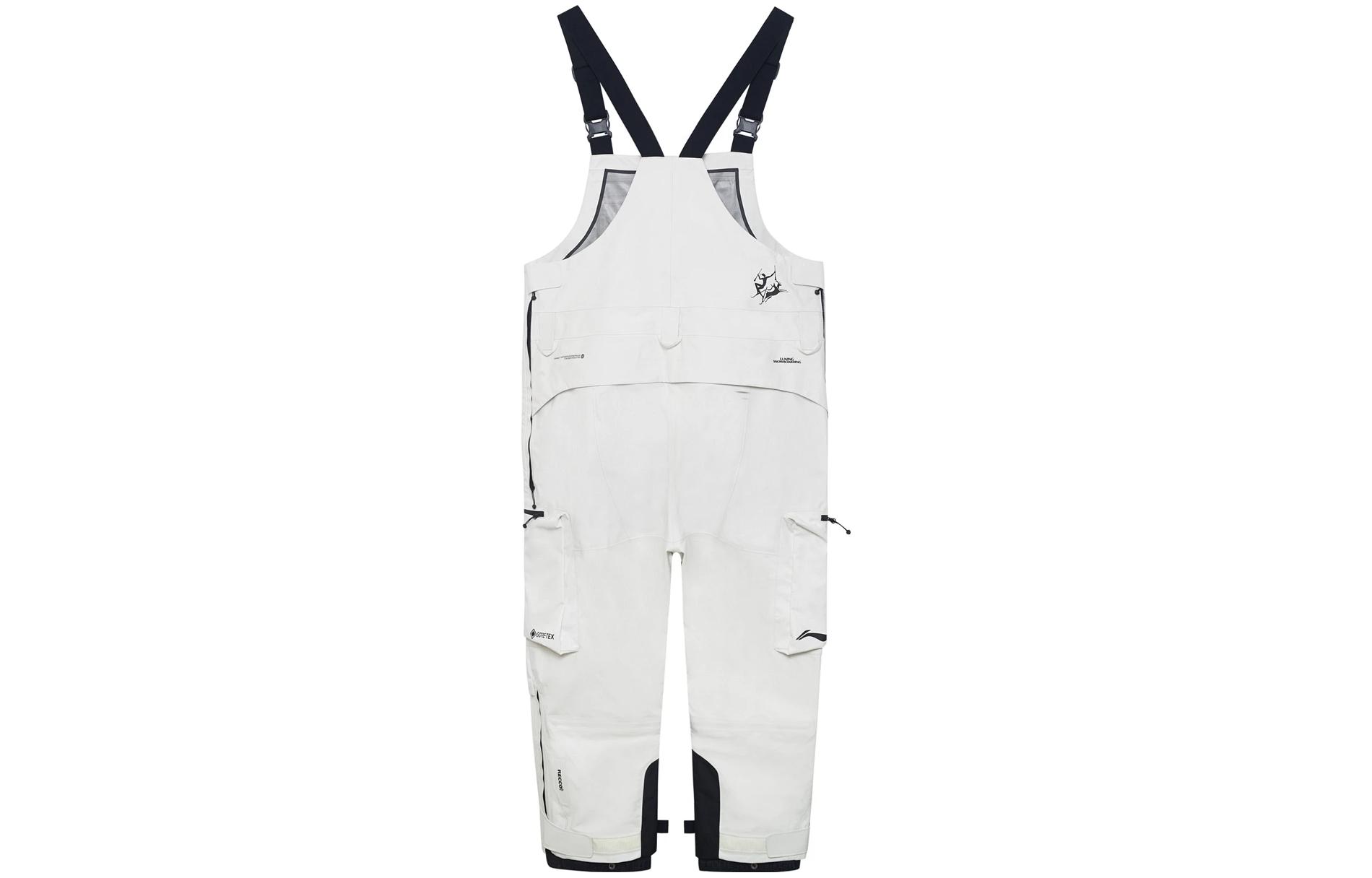 Lookbook LI-NING Koleksi Skateboarding Jumpsuit Multi-Saku Unisex - Putih. AHXS015-2