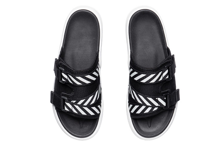 Shop Li-Ning Ciabatte ''Nero Bianco'' AGAR013-3