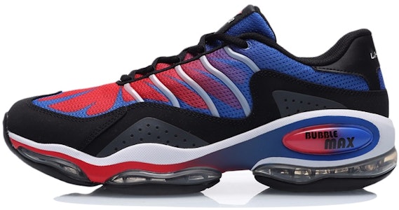 LiNing李寧 時尚休閒 全掌氣墊 減震 低筒 跑步鞋 男款 黑藍 Buy LiNing李寧 時尚休閒 全掌氣墊 減震 低筒 跑步鞋 男款 黑藍