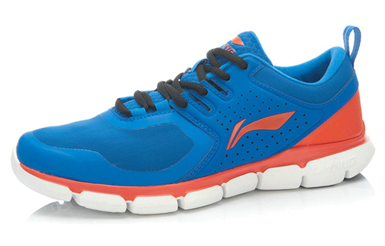 Lookbook LiNing李寧 休閒 耐磨透氣 低筒 跑步鞋 男款 藍橙