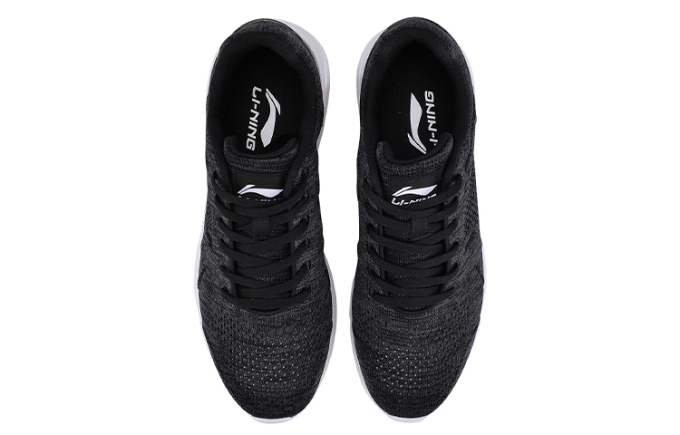 Shop Baskets Li-Ning ''Classique Demi-Semelle Running Noir Blanc'' AGCN029-2