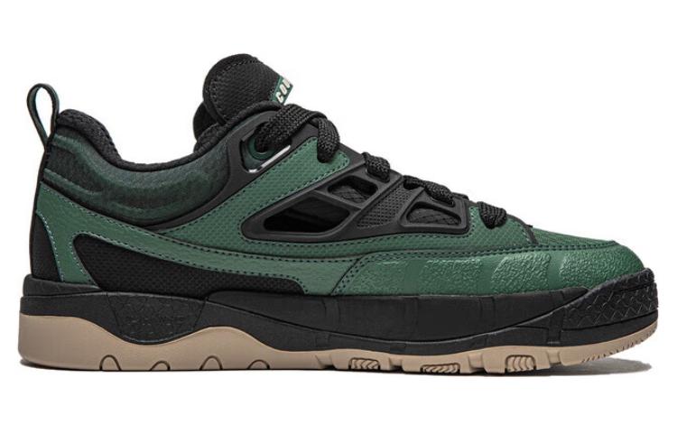 Order 李寧 スニーカー ロー "ブラックグリーン" (Rīningu Sunīkā Rō "Burakku Gurīn") AGLU063-2