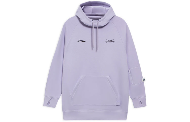Li-Ning Snowboarding Series Logo Hoodie Purple (Unisex) AWDRF08-4
