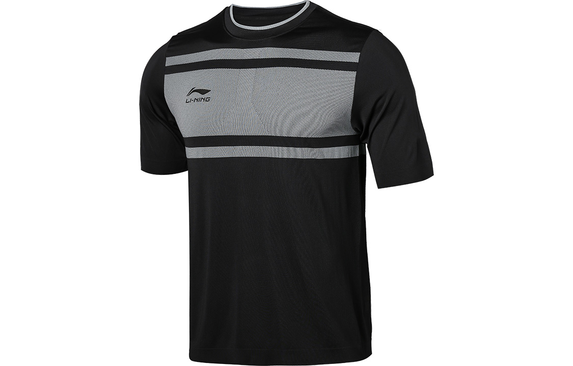 Li-Ning Soccer Quick-Dry Breathable Training T-Shirt Black ATSR299-6