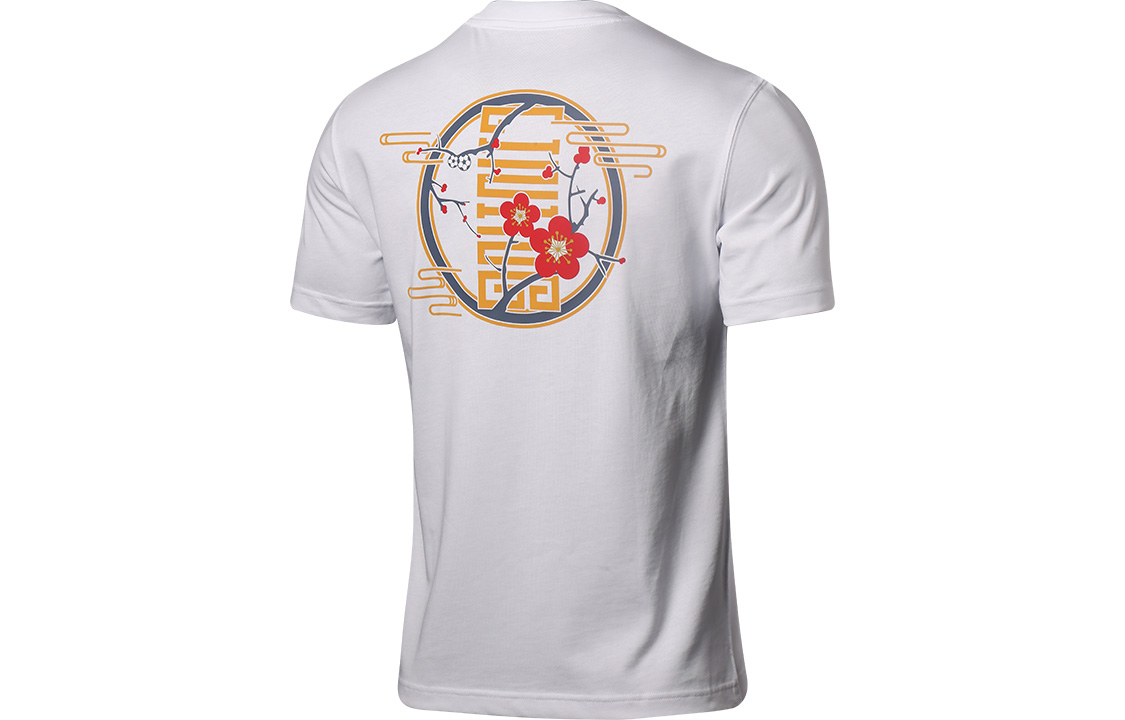 Li-Ning Soccer Series White Short-Sleeve Casual T-Shirt AHSR413-1