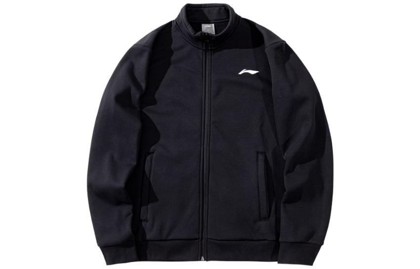 Li-Ning Soccer Series Zip-Up Loose Fit Jacket Unisex Black AWDRC93-1