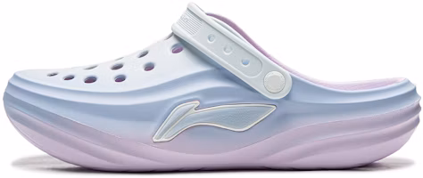 Li-Ning Soda Lightweight Comfy Breathable Slip-Resistant Clogs Blue Purple AGUW005-16