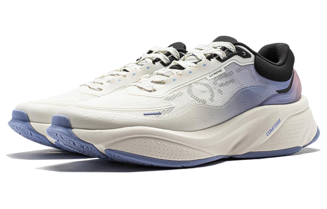 Lookbook LiNing李寧 Soft 減震耐磨 低筒 生活休閒鞋 男款 白藍