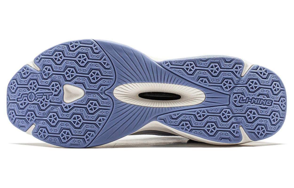 Shop LiNing李寧 Soft 減震耐磨 低筒 生活休閒鞋 男款 白藍