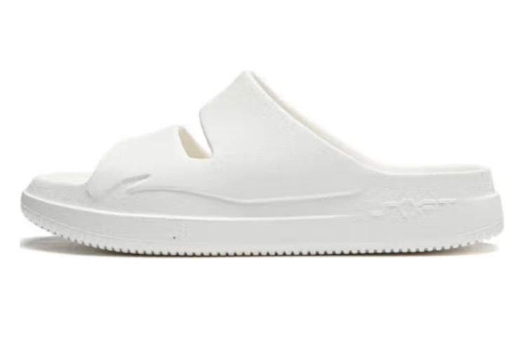 Buy 李宁白色低跟无性别拖鞋 AGAU005-2