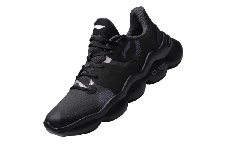 Lookbook Li-Ning Soft Bubble Low 'Hitam Ungu' ARHR005-2