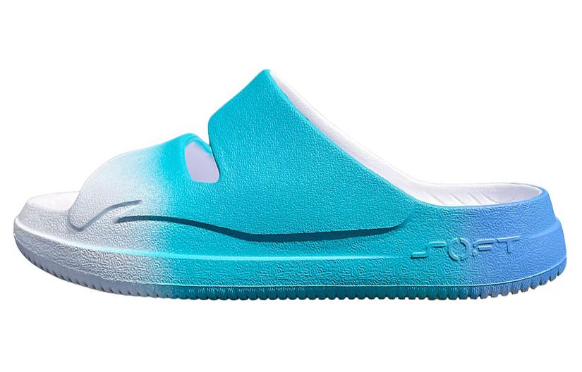Li-Ning Soft Clap Slides 'White Blue' AGAU005-5