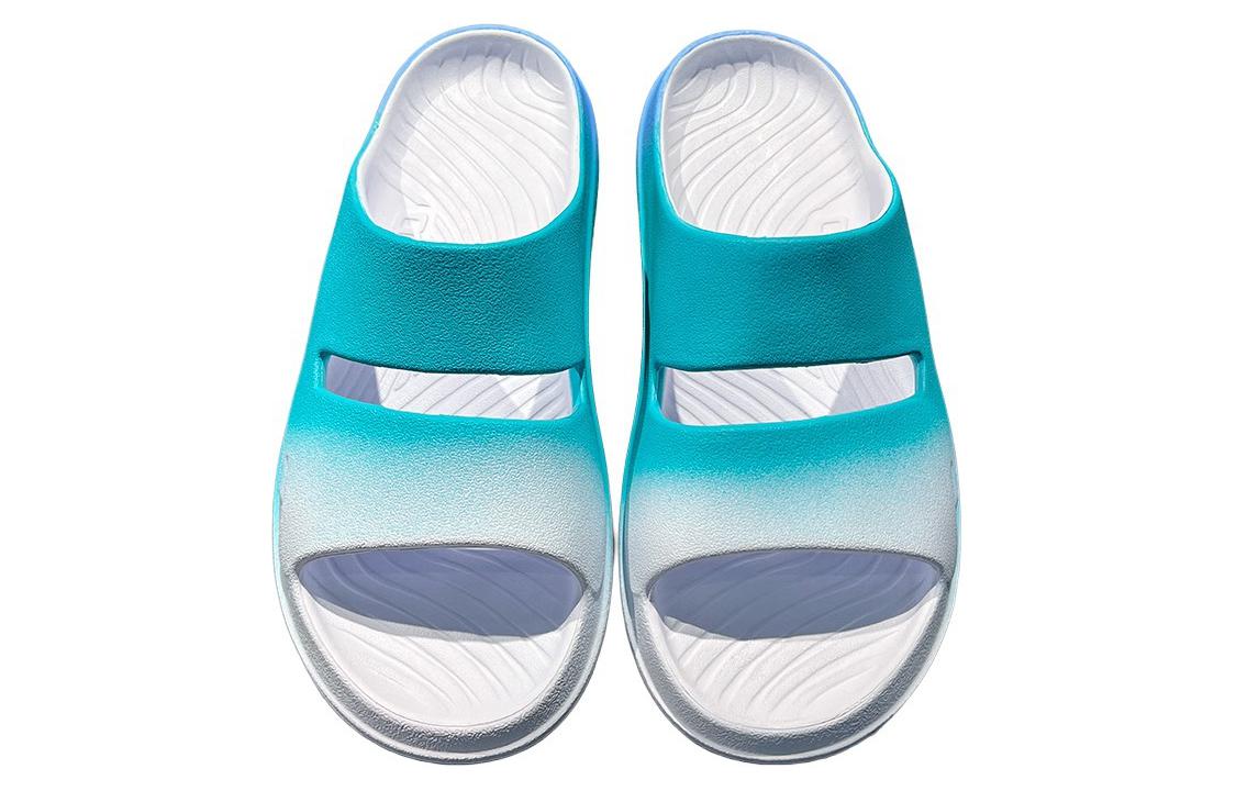 Shop 李宁 Soft Clap 拖鞋 '白蓝' AGAU005-5