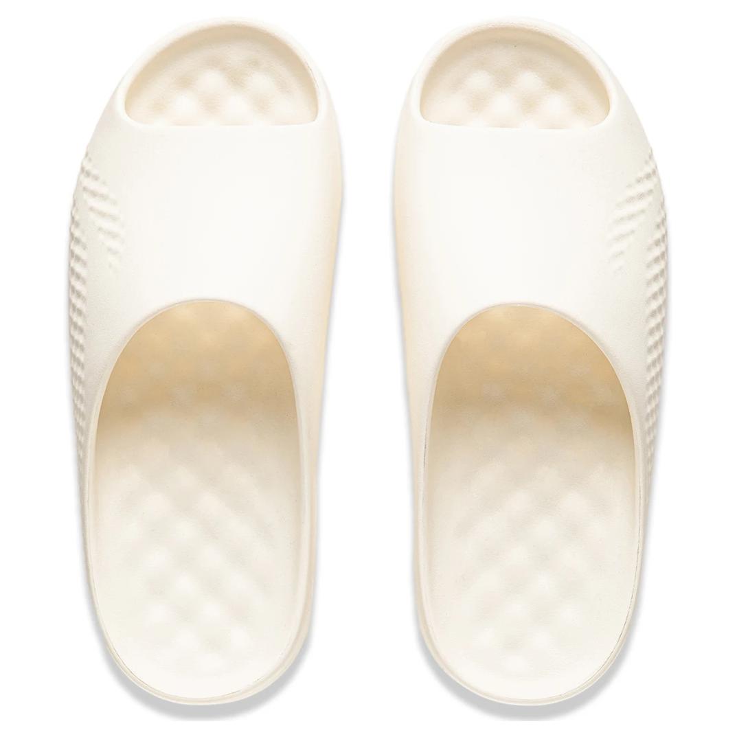 Shop LiNing李寧 Soft 輕盈軟彈 增高顯瘦 減震耐磨 休閒百搭一字拖鞋 男女同款 米白