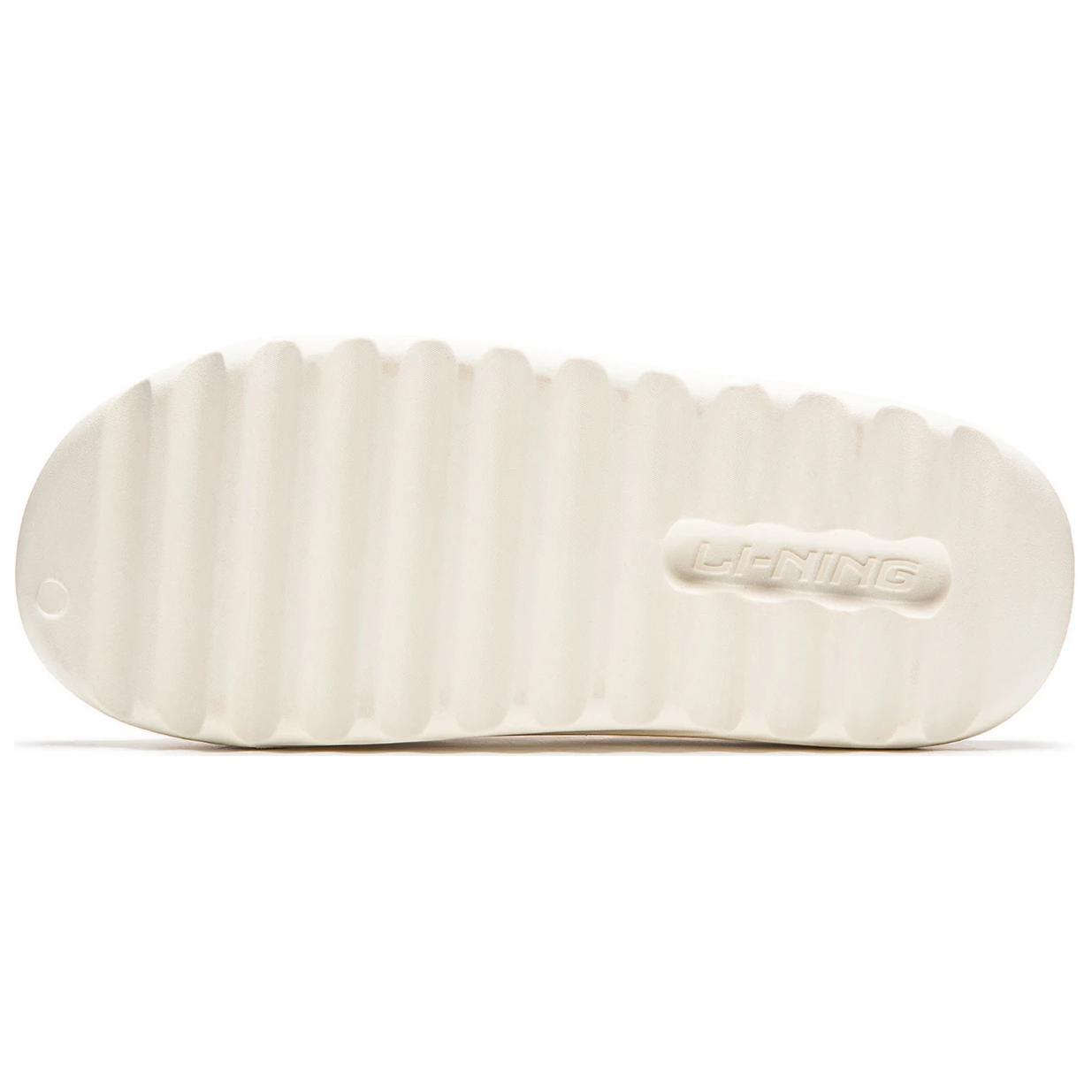 Details for LiNing李寧 Soft 輕盈軟彈 增高顯瘦 減震耐磨 休閒百搭一字拖鞋 男女同款 米白