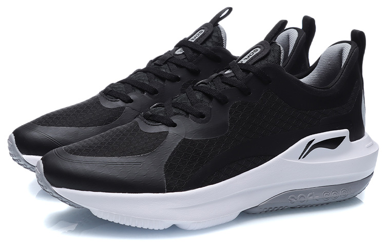Lookbook 리닝 소프트 쿨 로우 '블랙 화이트' (Li-Ning Soft Cool Low 'Black White') ARHR045-2