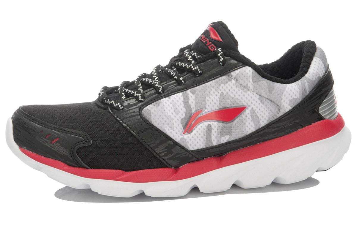 Order Li-Ning Soft Low Top Running 'Black Red' ARBK067-1