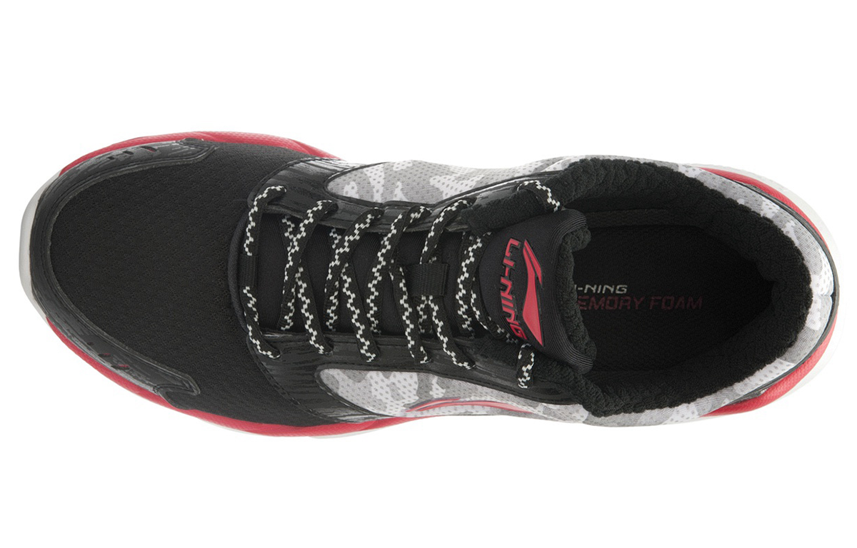 Lookbook Li-Ning Soft Low Top Running 'Black Red' ARBK067-1