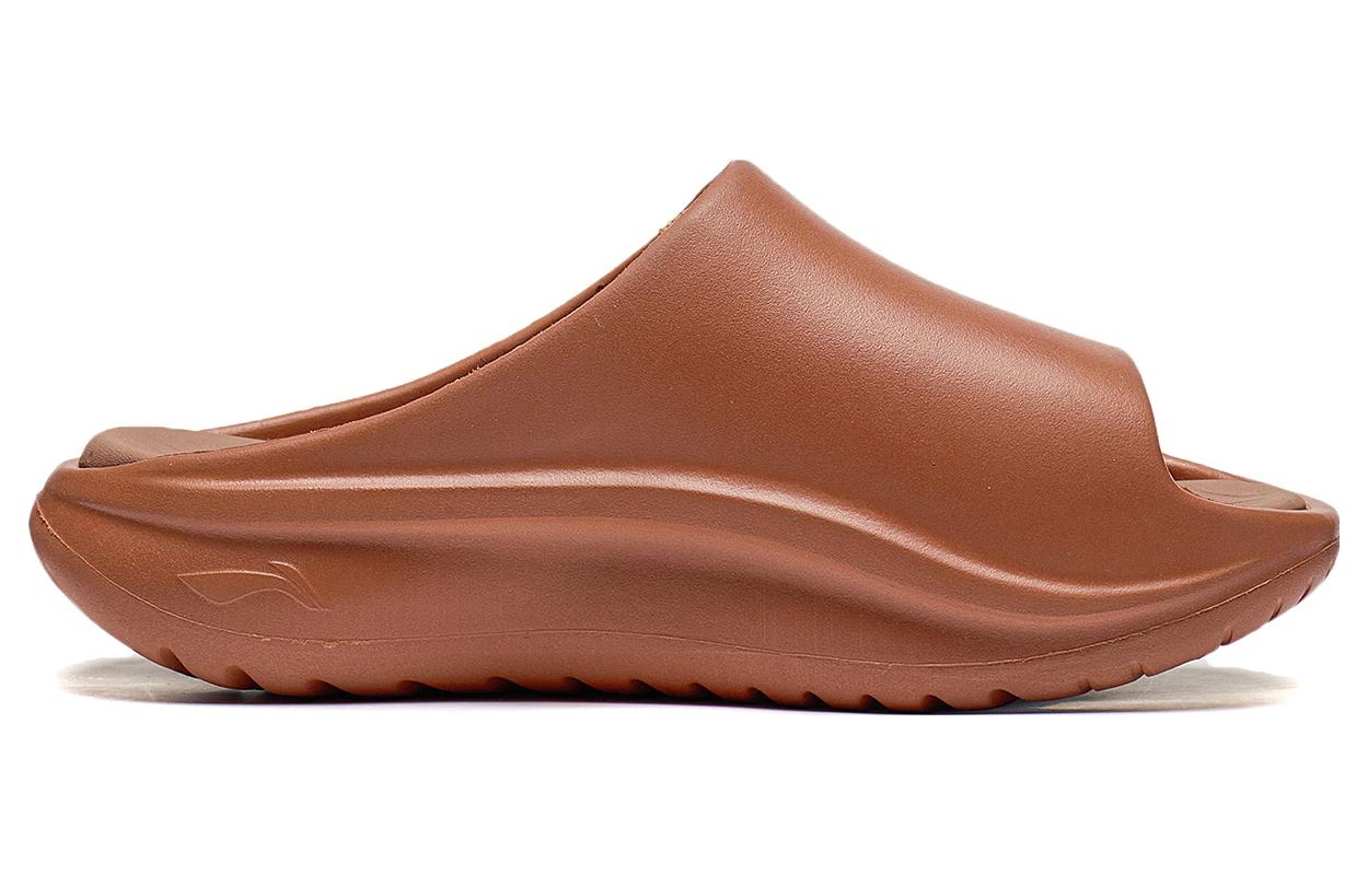 Order LiNing李寧 柔軟拖鞋 一字拖鞋 男女同款 琥珀棕