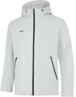 Li-Ning Solid Color Hooded Long-Sleeve Windbreaker Water Drop Gray AFDUA11-2 Li-Ning Solid Color Hooded Long-Sleeve Windbreaker Water Drop Gray AFDUA11-2