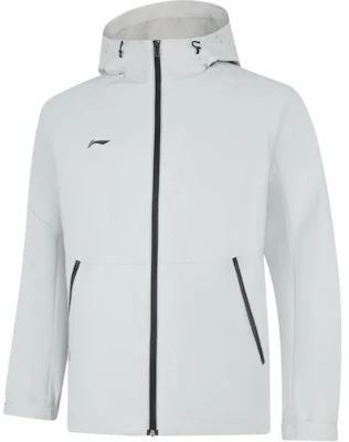 Li-Ning Solid Color Hooded Long-Sleeve Windbreaker Water Drop Gray AFDUA11-2 Buy Li-Ning Solid Color Hooded Long-Sleeve Windbreaker Water Drop Gray AFDUA11-2