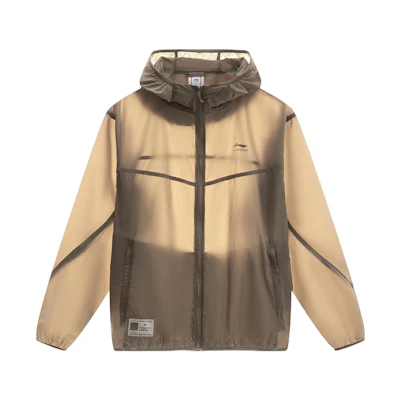 Li-Ning Solid Color Hooded Sun Protection Jacket - Reindeer Brown AFDT163-4