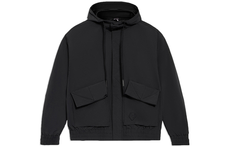Li-Ning Solid Color Hoodie Jacket Black AFDS255-4