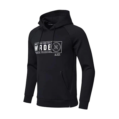 Li-Ning Solid Color Loose Hoodie Black AWDN895-1