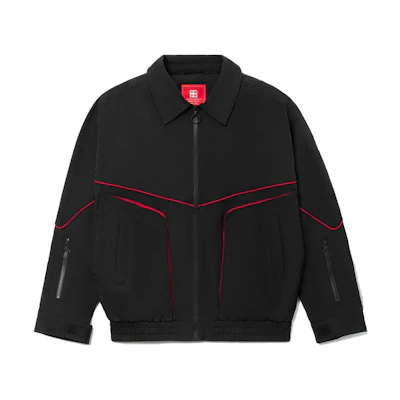 LI-NING Solid Color Pocket Detail Long Sleeve Polo Jacket AJDR449-3