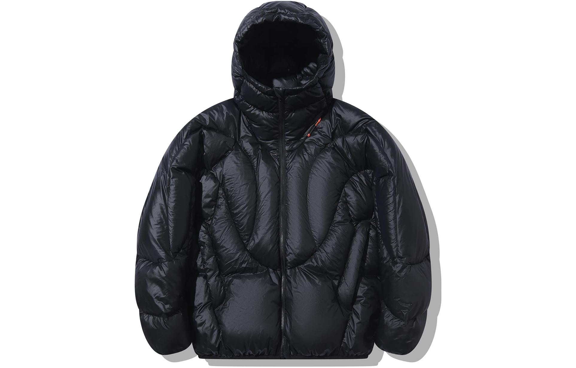 Li-Ning Solid Color Short Puffer Jacket Unisex - Black AYMT035-6
