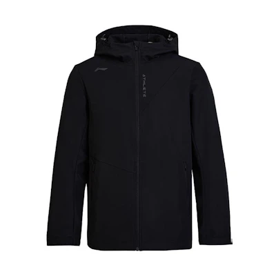Li-Ning Solid Color Zip-Up Hoodie Jacket - Black AFDT941-1