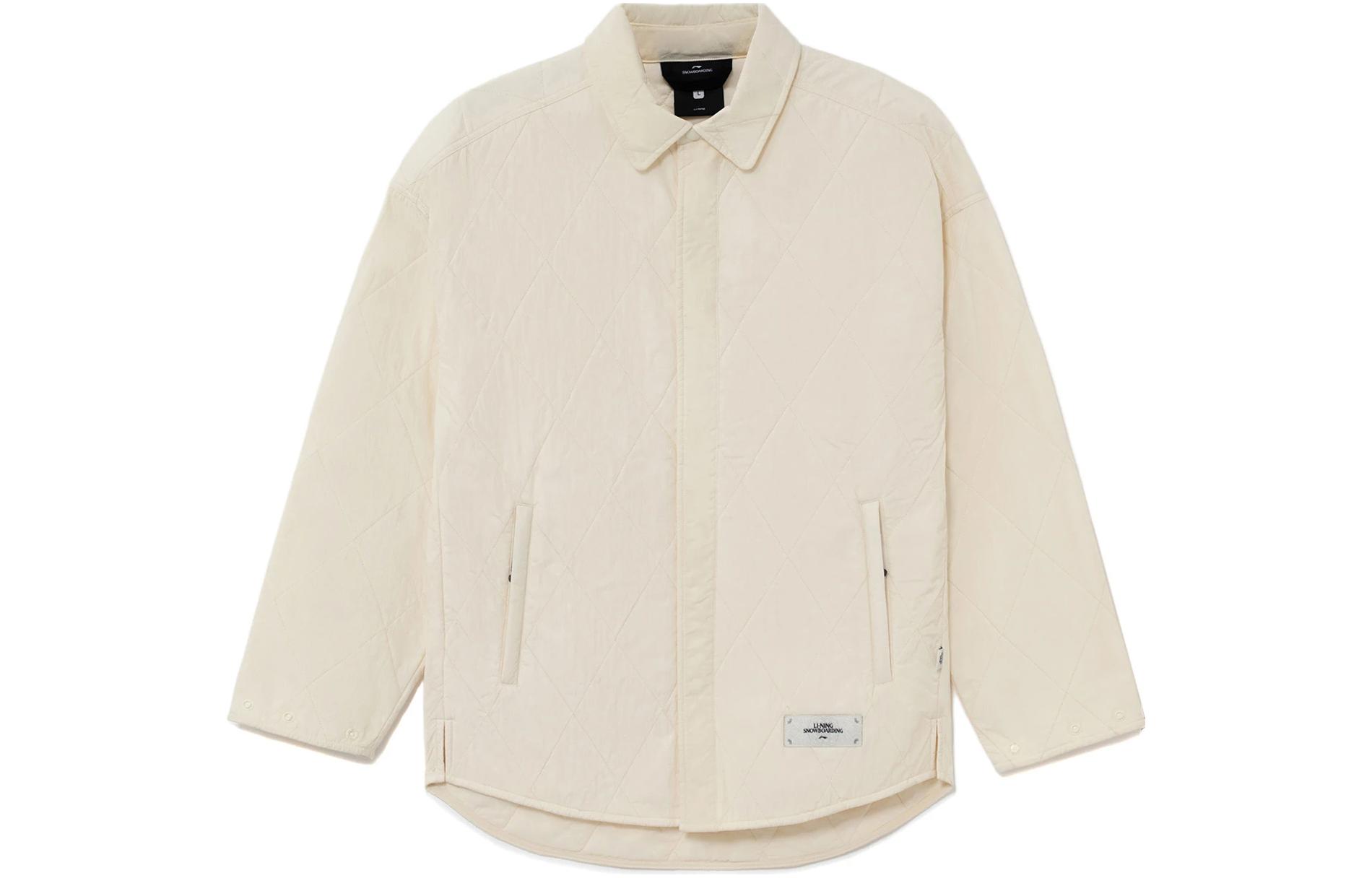 Li-Ning Solid Color Zip-Up Jacket Unisex White AJMR088-3