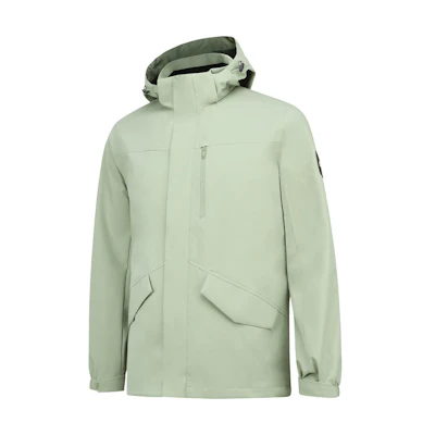 Li-Ning Solid Light Khaki Hooded Sports Jacket AFDSC11-2