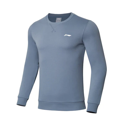 Li-Ning Solid Logo Fleece Sweatshirt Unisex - Ignition Blue AWDTC25-1